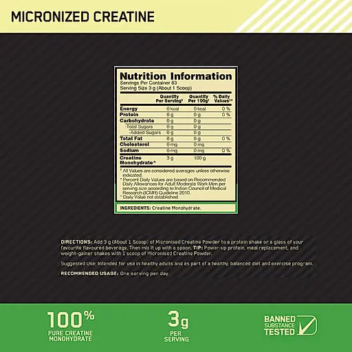 micronized Creatine Powder
