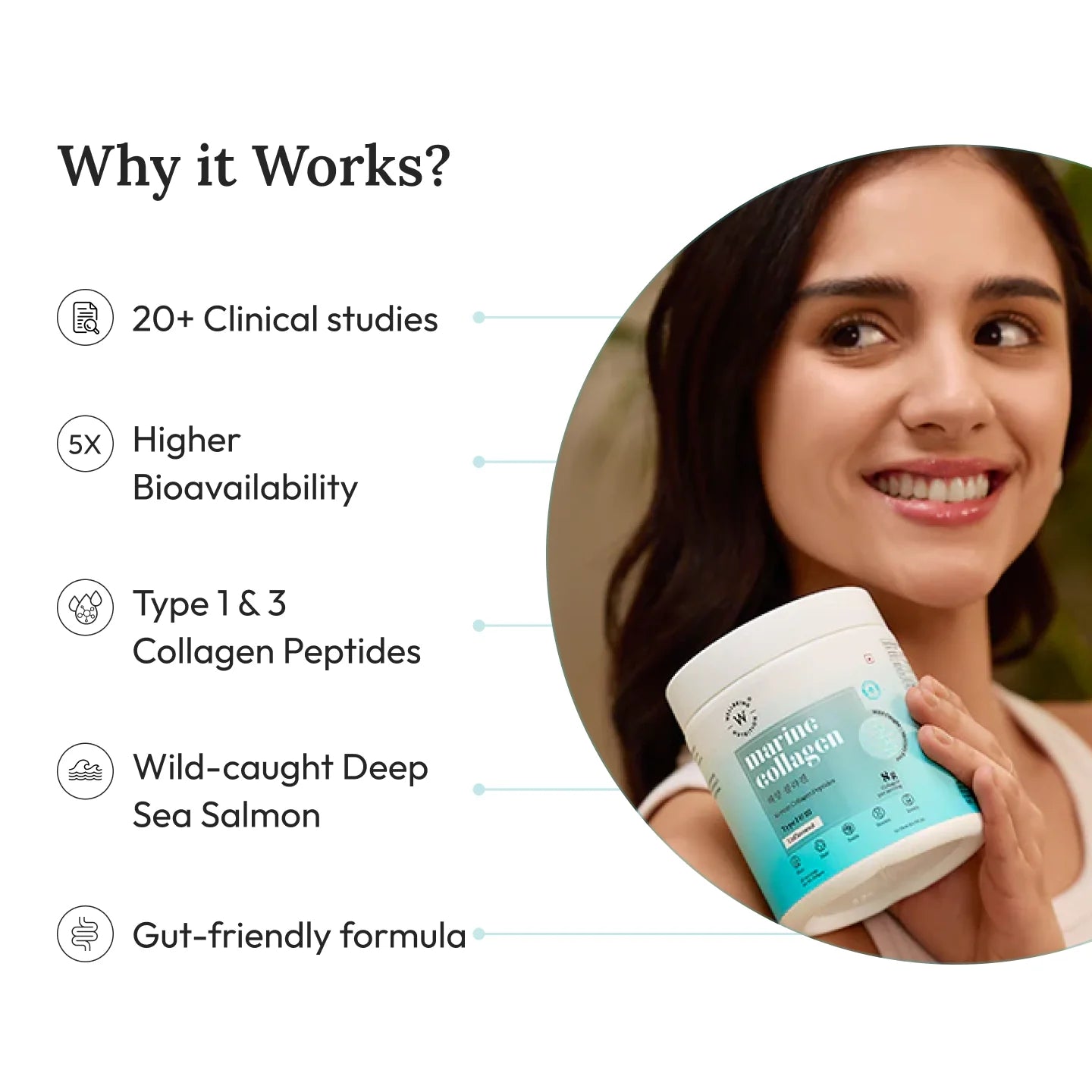 Wellbeing Nutrition Marine Collagen Type 1 & 3 Unflavored – 200gm