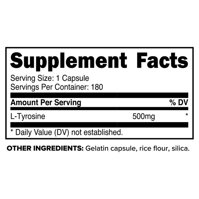 PrimaForce L-Tyrosine 500mg / 180 Capsules