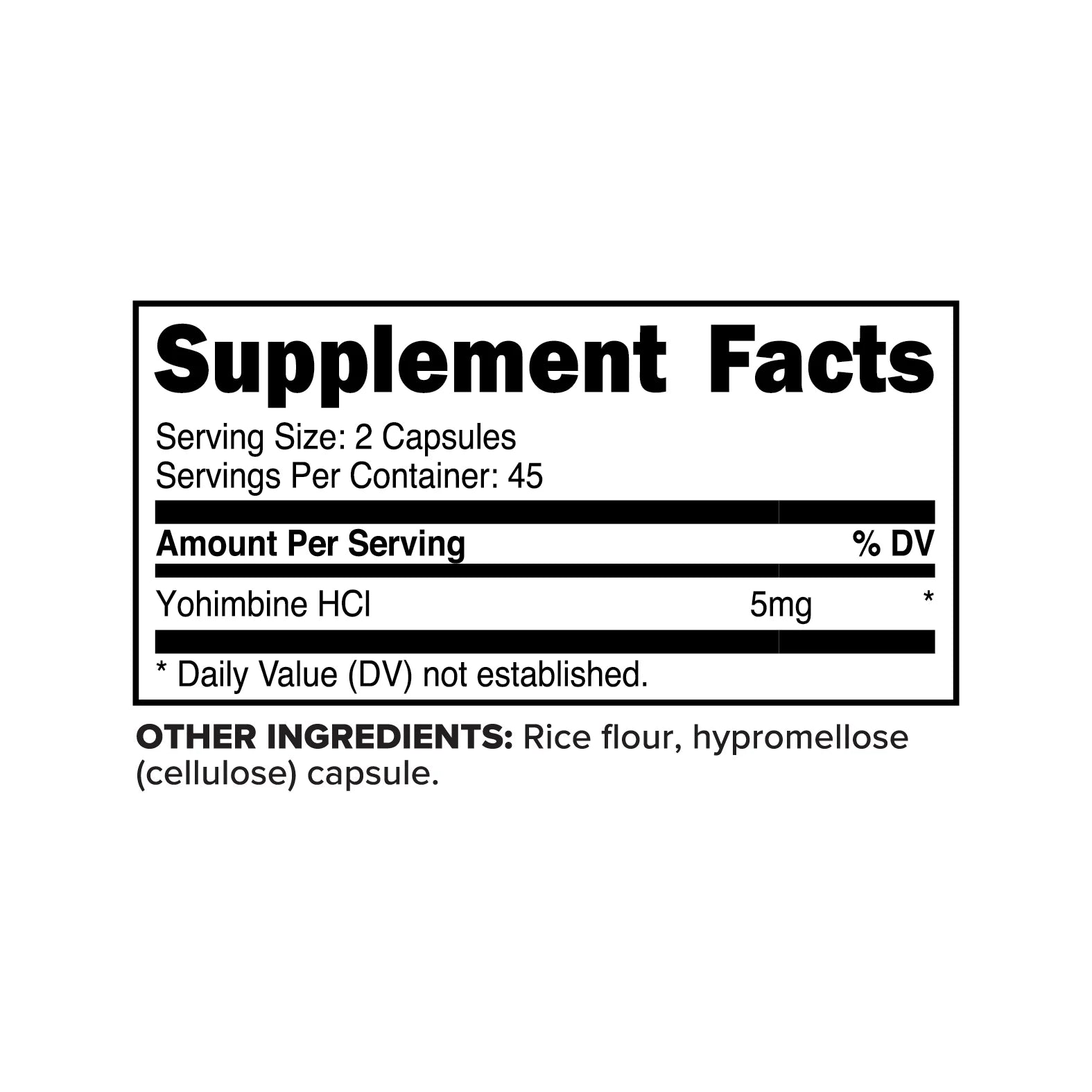 PrimaForce Yohimbine HCl Capsules