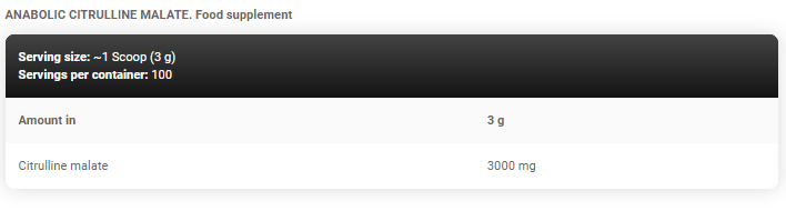 Anabolic Citrulline malate