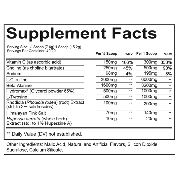Total war Pump | Non Stim pre-workout