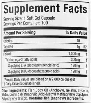 Platinum omega fish oil